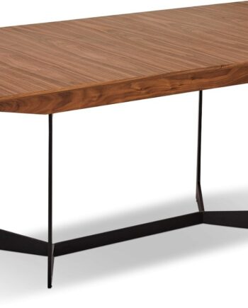 Spisebord Raymond   Hallmark Kendal   Valnød Med Butterflyplade 100-250 Cm  Metalben