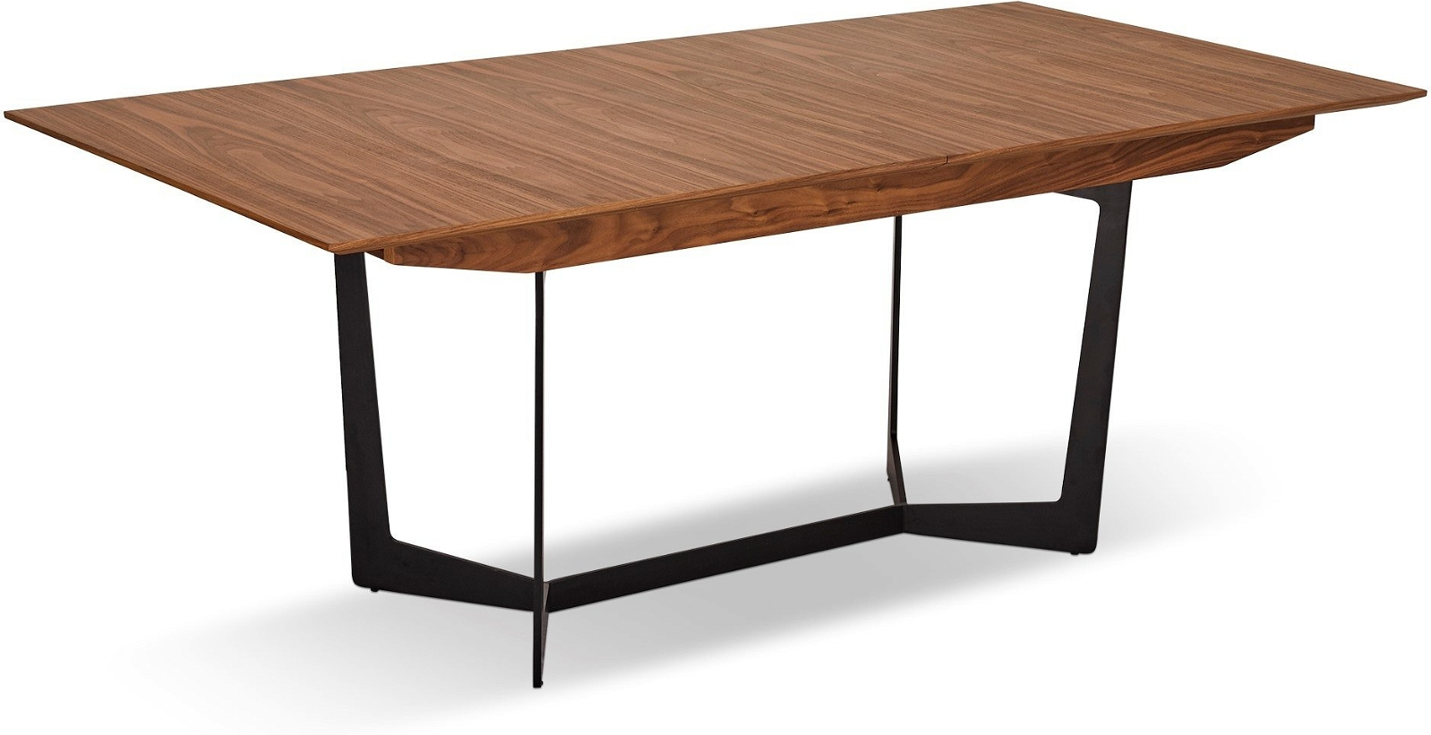 Spisebord Raymond Hallmark Kendal Valnød Med Butterflyplade 100-250 Cm Metalben