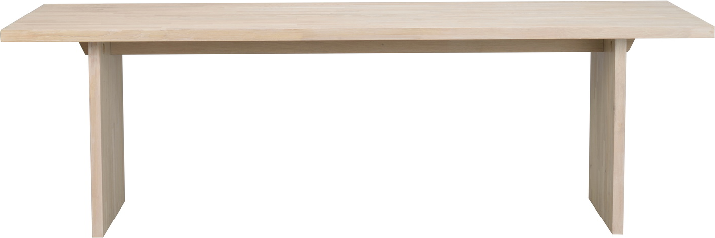 Spisebord Rowico Emmett Hvidkalket Egetræ Med Rubio Monocoat 240ã 95 Cm Fsc-certificeret