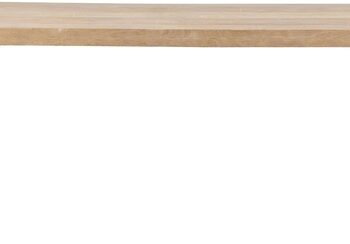 Spisebord Woood Tablo   Plankebord   Mangotræ Med Kalkvasket Finish Og Krydsben  Natur  L180ã D90ã H75