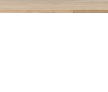 Spisebord Woood Tablo Alkmaar   Massivt Egetræ Plankebord Med Sorte Krydsben  160ã 90ã 75 Cm