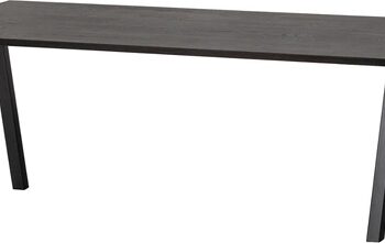 Spisebord Woood Tablo   Minimalistisk Mørk Eg   Mat Sort Metalstel 220x90x75 Cm