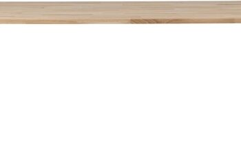 Spisebord Woood Tablo  -leg Plankebord   Massivt Egetræ 220ã 90 Cm Natur Sort