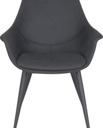 Spisebordsstol Med Armlæn House Of Sander Signe Antikgrå Imiteret Ruskind H82xb62xl68 Cm