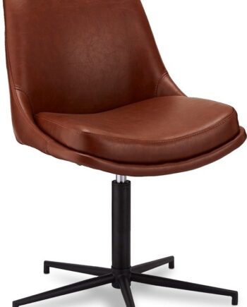 Spisebordsstol Raymond   Hallmark Limerigg   Lysebrunt Pu-læder Hxbxd 89ã 59ã 64 Cm