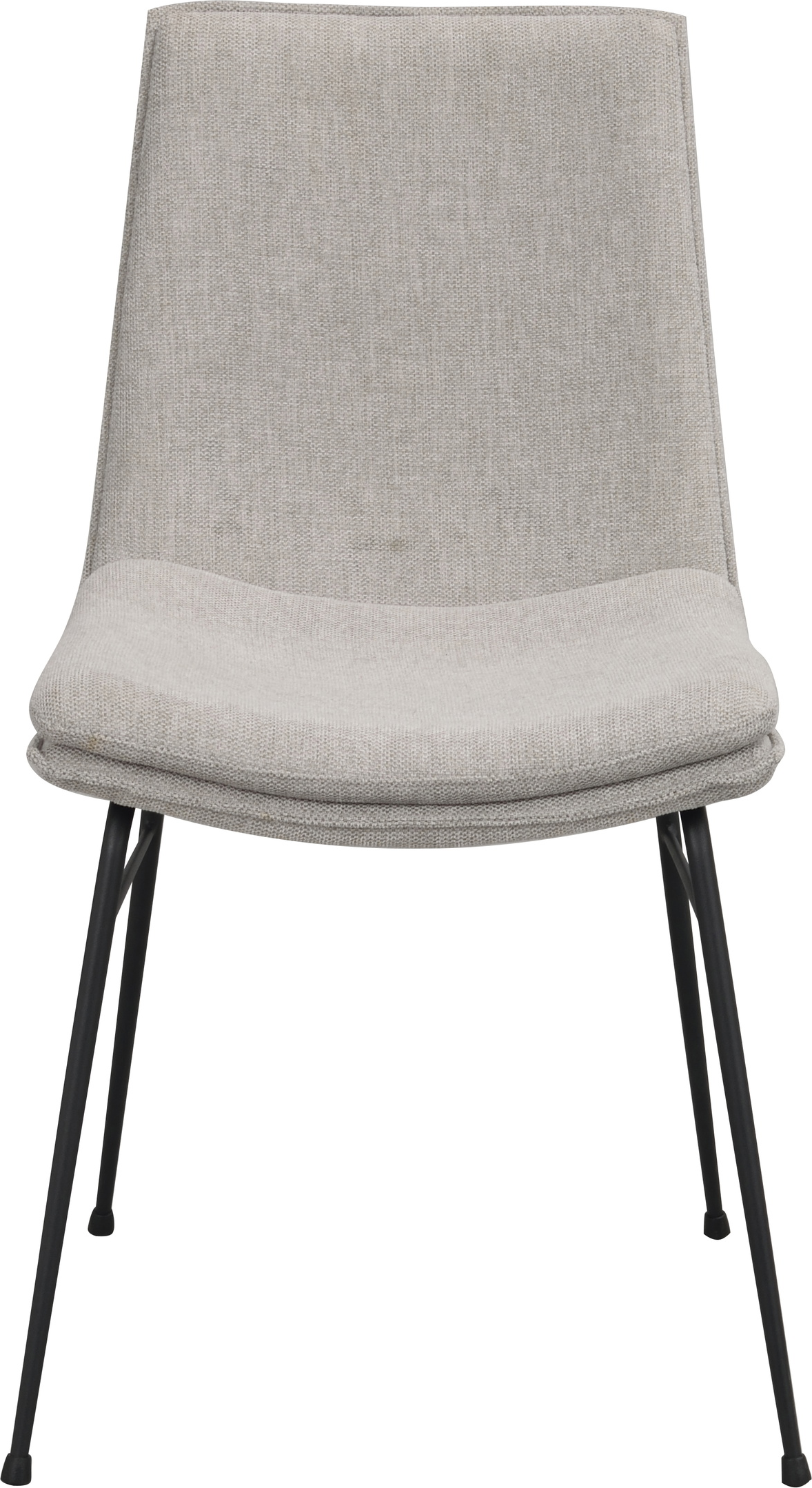 Spisebordsstol Rowico Lowell  -pak  Polstret Grå Stof   Sort Pulverlakeret Metalstel Minimalistisk Skandinavisk Design