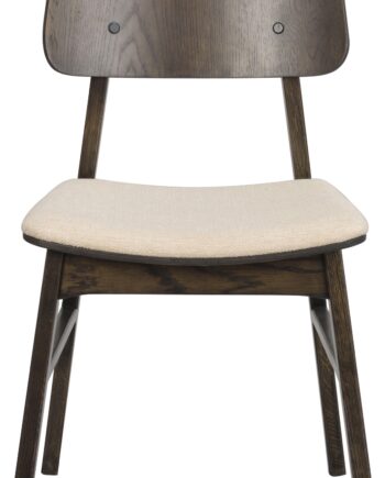 Spisebordsstol Rowico Nagano  -pak   Massivt Egetræ Med Beige Polypropylen Fsc-certificeret Spisestuestol H85ã B50ã D51 Cm