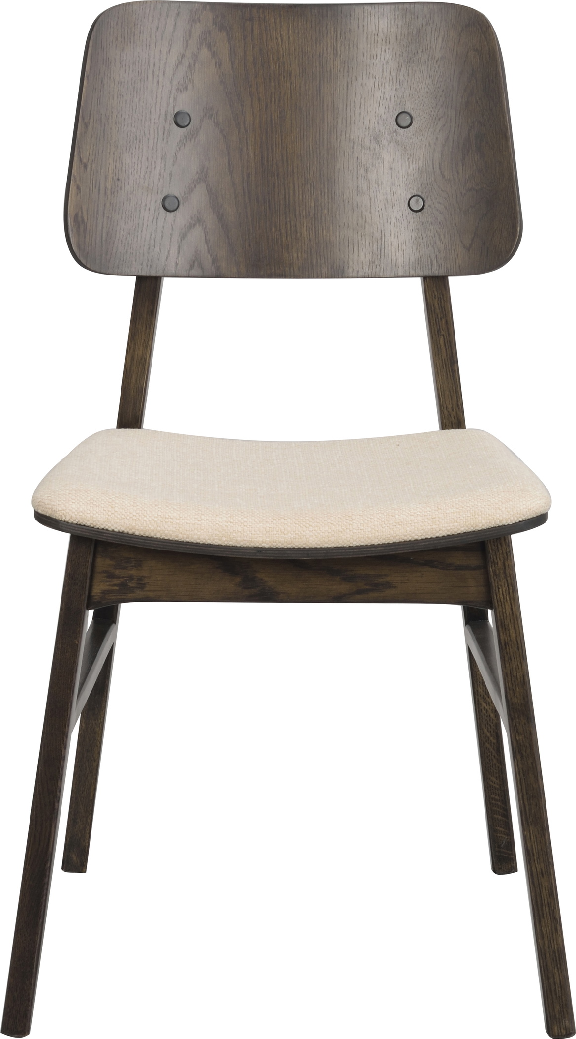 Spisebordsstol Rowico Nagano  -pak   Massivt Egetræ Med Beige Polypropylen Fsc-certificeret Spisestuestol H85ã B50ã D51 Cm
