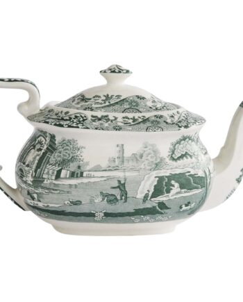 Spode Heritage Green Italian Tekande  Grøn Hvid