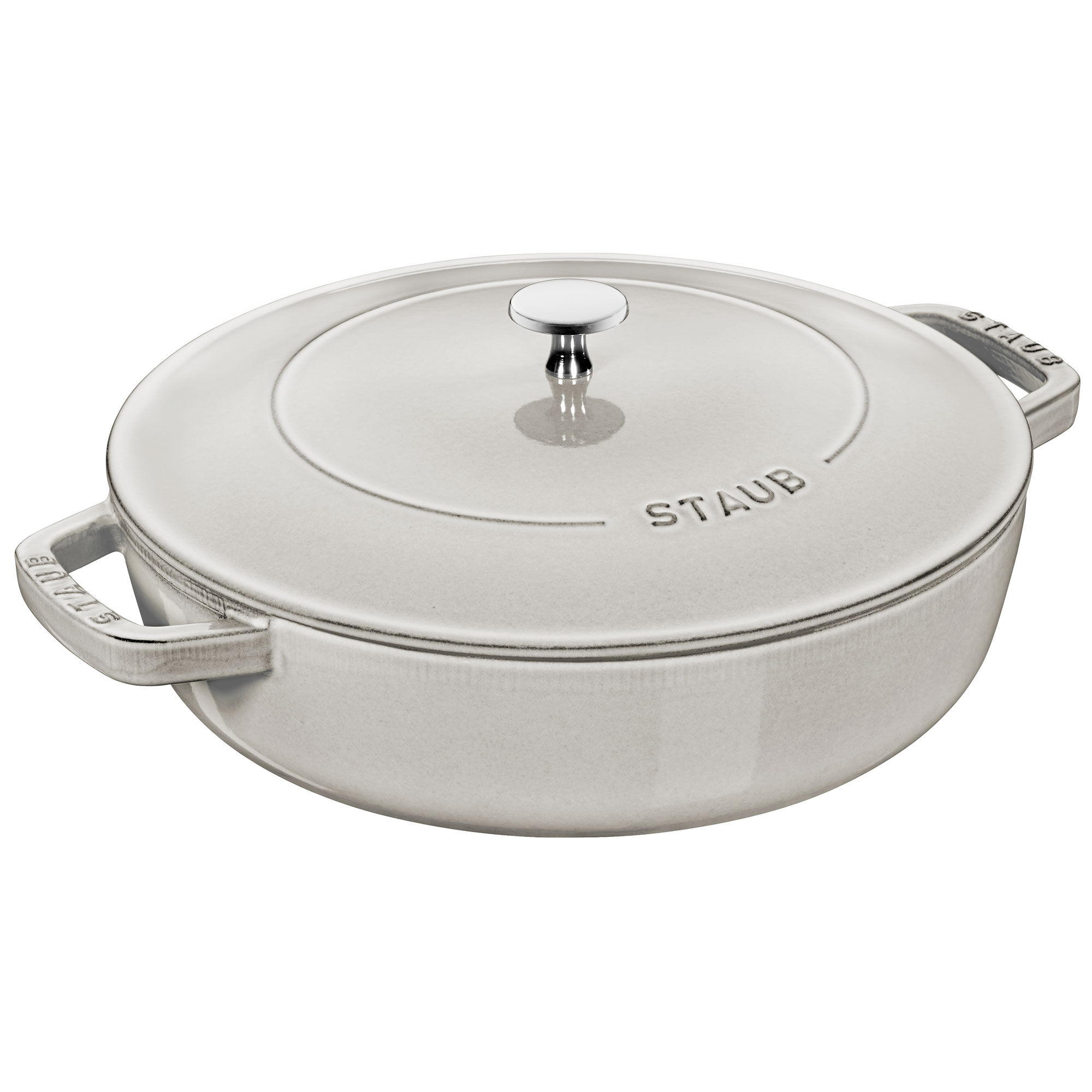 Staub Cocotte Chistera Sautépande ø28 Cm White Truffle