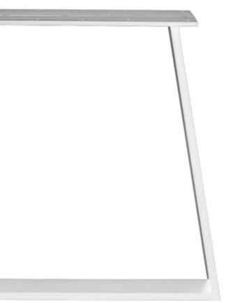 Stel Og Bordben Til Plankeborde House Of Sander Trapez Hvid Metal H71ã L78 Cm