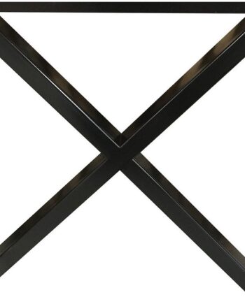 Stel Til Plankeborde House Of Sander   Base Krydsstel Sort Pulverlakeret Jern H71ã L70ã B15 Cm   Stk