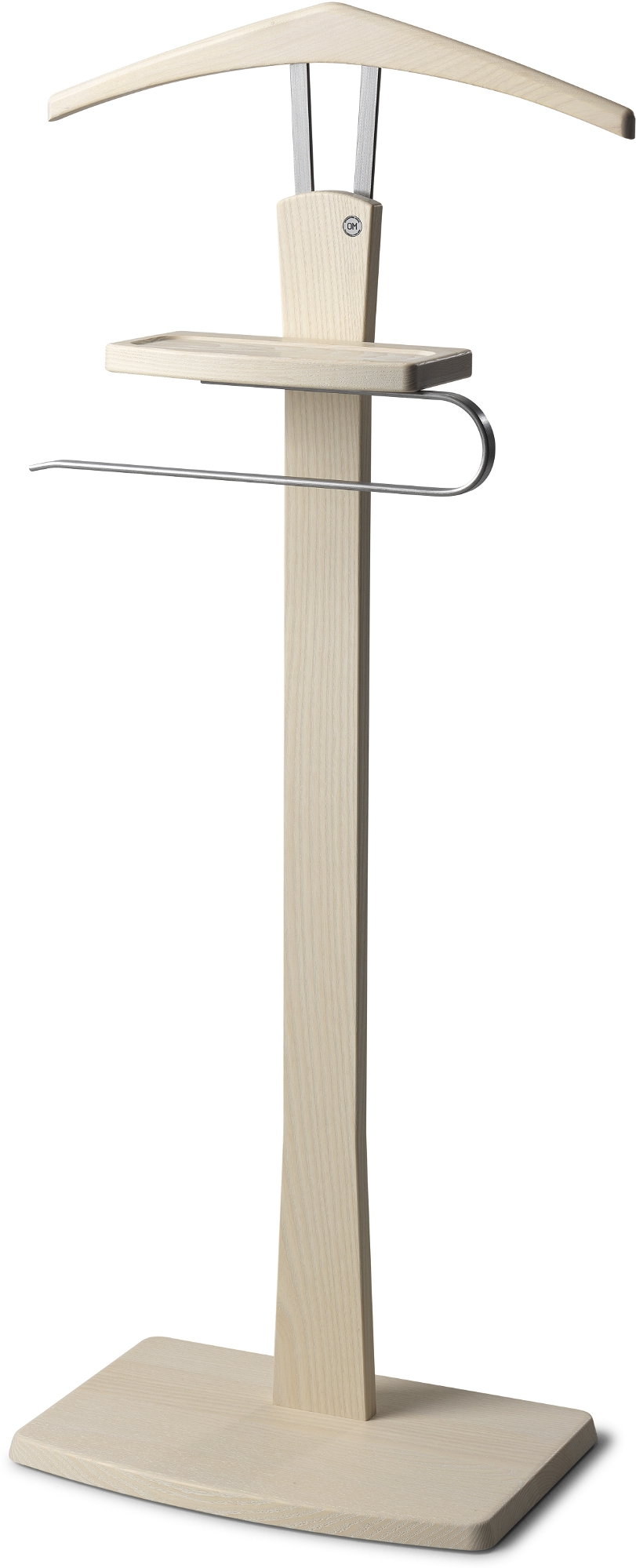 Stumtjener Oscarssons Möbel Zeve   Hvidolieret Ask Og Stål   Elegant Garderobestander H108ã B40ã D27 Cm