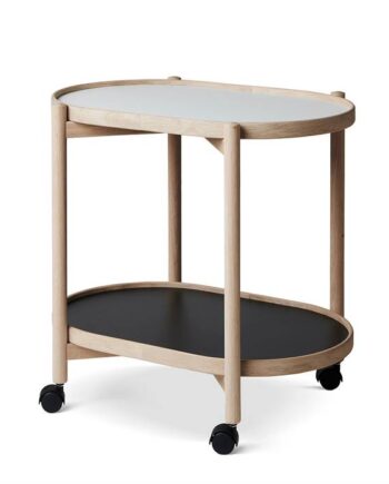 Thomsen Furniture James Oval Bakkebord Eg   Melamin 40   60 Cm  : Erling Christensen Møbler