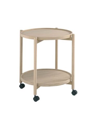 Thomsen Furniture James Rullebord Eg Eg ø50 Cm  : Erling Christensen Møbler