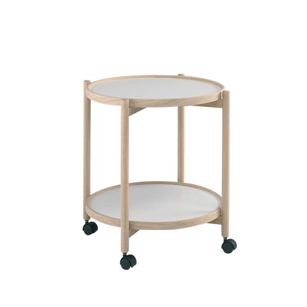 Thomsen Furniture James Rullebord Eg Melamin ø50 Cm  : Erling Christensen Møbler