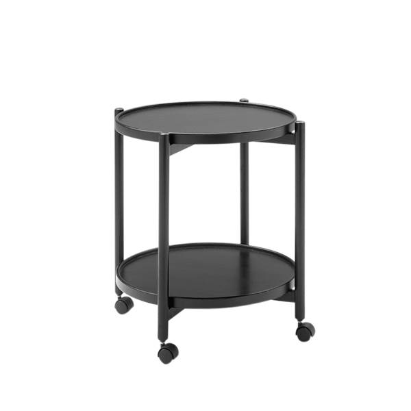 Thomsen Furniture James Rullebord Sortbejdset Eg 50 Cm : Erling Christensen Møbler