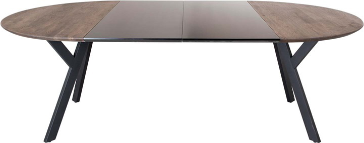 Tillægsplade House Of Sander Miami   Sort Mdf Til Spisebord     128   50 Cm