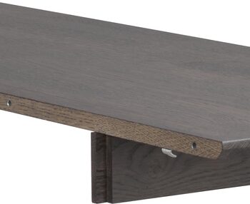 Tillægsplade Rowico Filippa Til Spisebord 40x105 Cm Massiv Eg Mørkebrun Fsc-certificeret