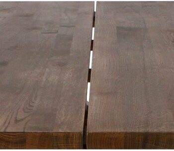 Tillægsplade Til Spisebord House Of Sander Curve Smoked Egetræ 95x50x3 Cm