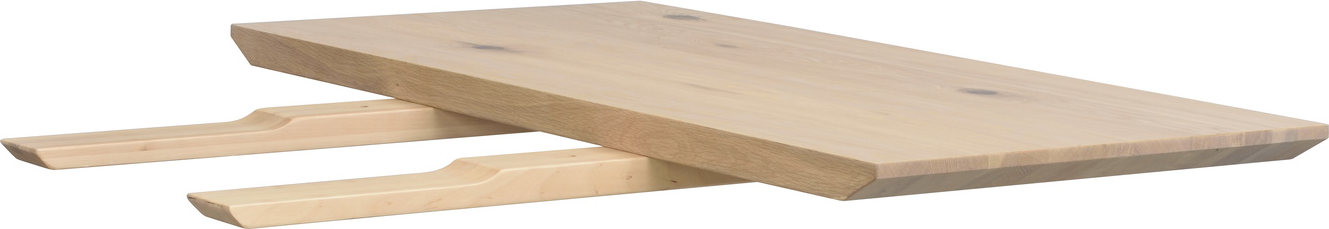 Tillægsplade Til Spisebord Rowico Melville Hvidkalket Egefiner 95ã 50 Cm