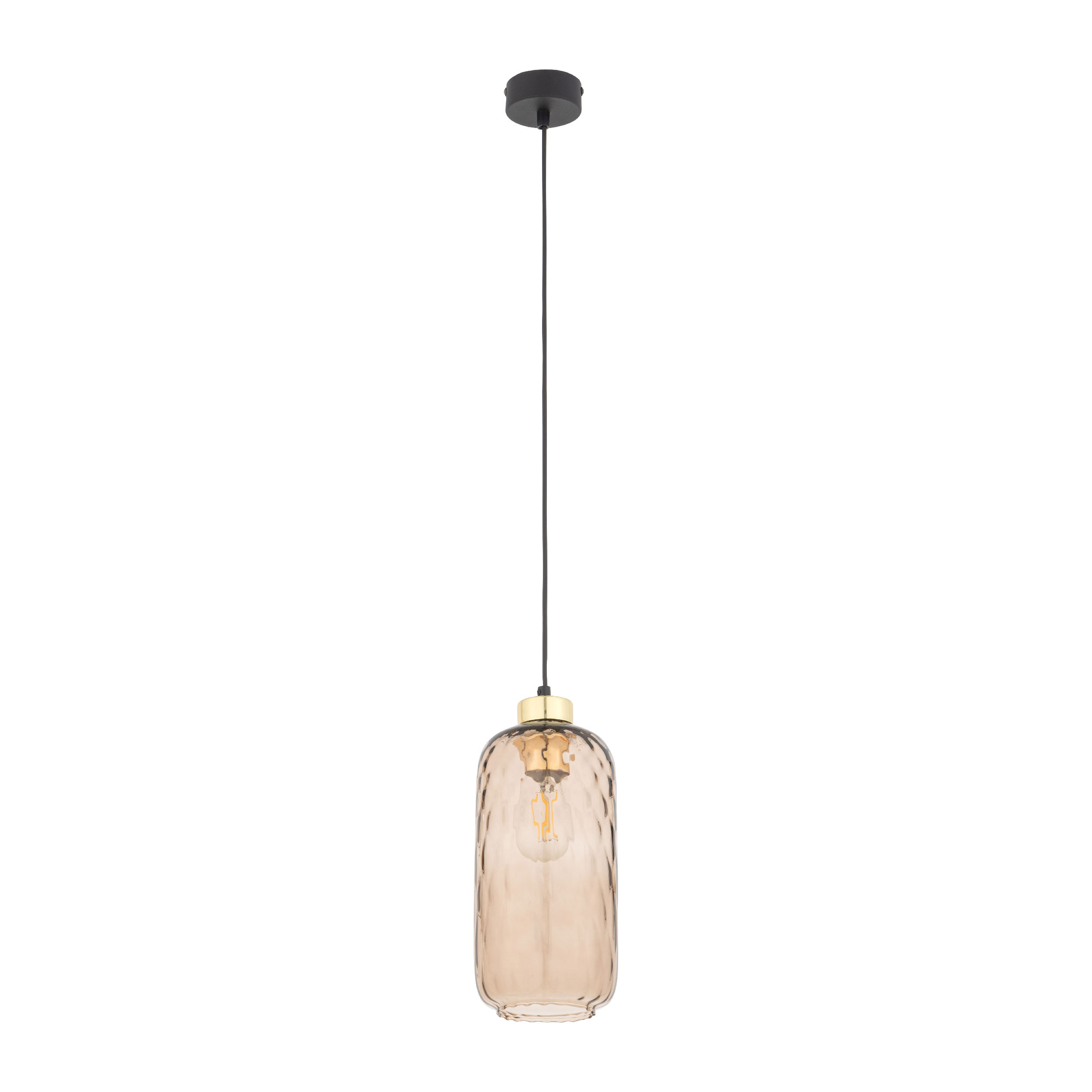 Tk Pescara Loftlampe Glas Og Sort Metal