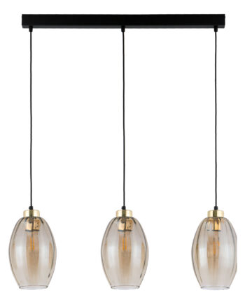 Tk Sebo Loftlampe       Skærme Glas Og Sort Metal