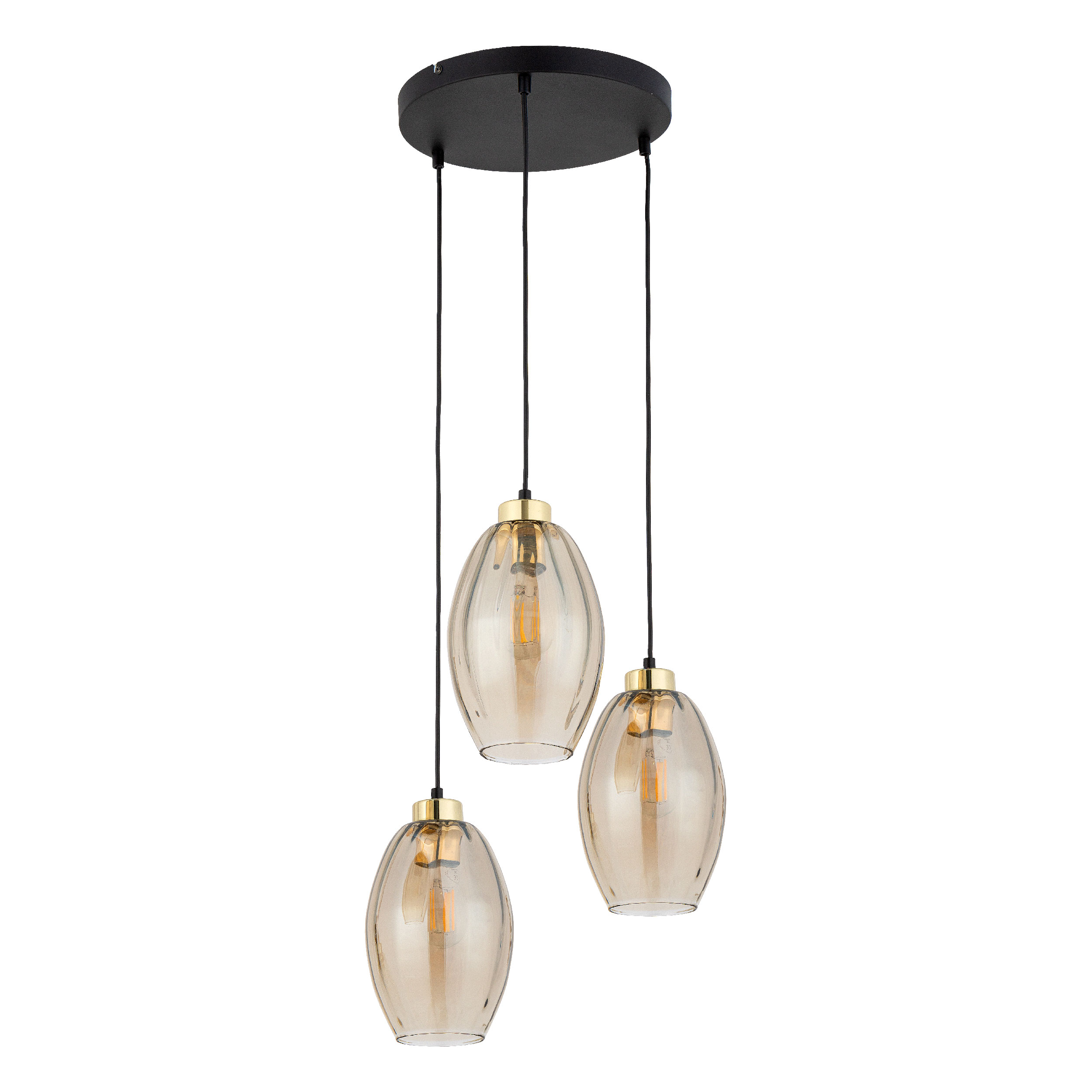 Tk Sebo Loftlampe Skærme Glas Og Sort Metal