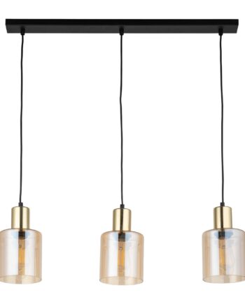Tk Sierra Loftlampe       Skærme Rav Glas Og Guld Metal