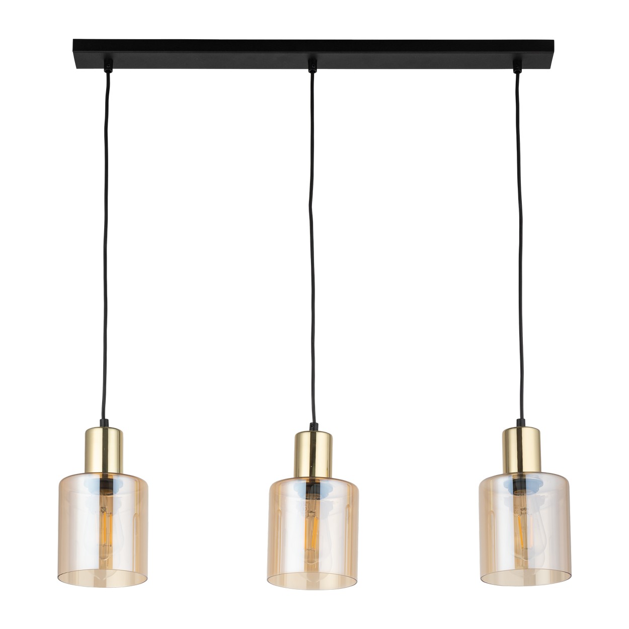 Tk Sierra Loftlampe Skærme Rav Glas Og Guld Metal