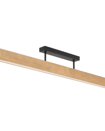 Tk Teo Led Loftlampe 960 Natur Træ Og Sort Metal