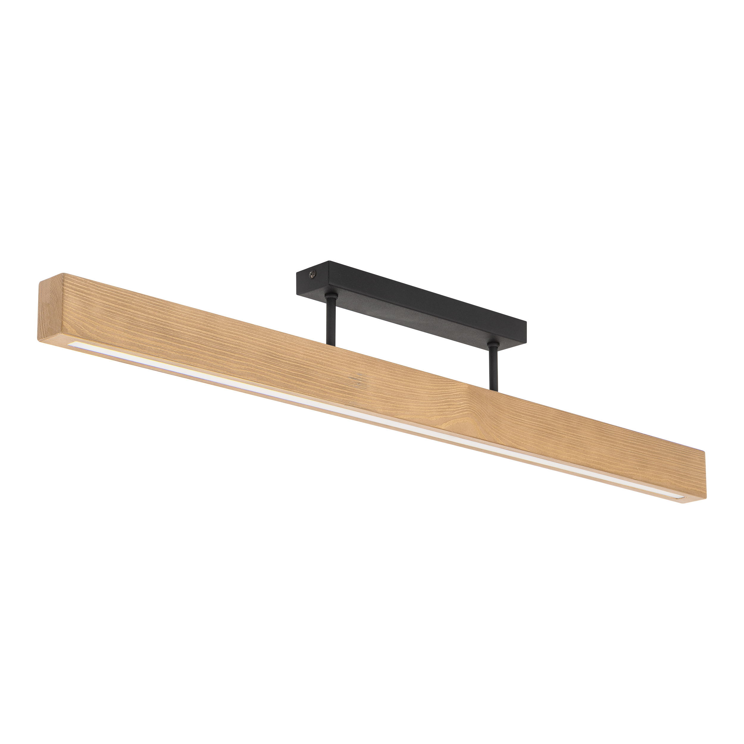 Tk Teo Led Loftlampe 960 Natur Træ Og Sort Metal