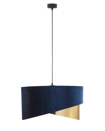 Tk Tercino Loftlampe 500 Blå Stof Og Guld Metal