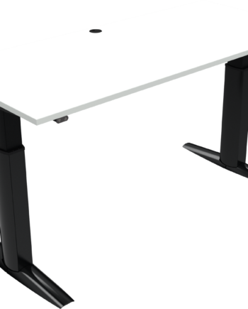 To-bens Hæve- Sænkebord Zennord Elevateline Sit-stand 180x80 Cm Hvid Sort Justerbart 68-120 Cm