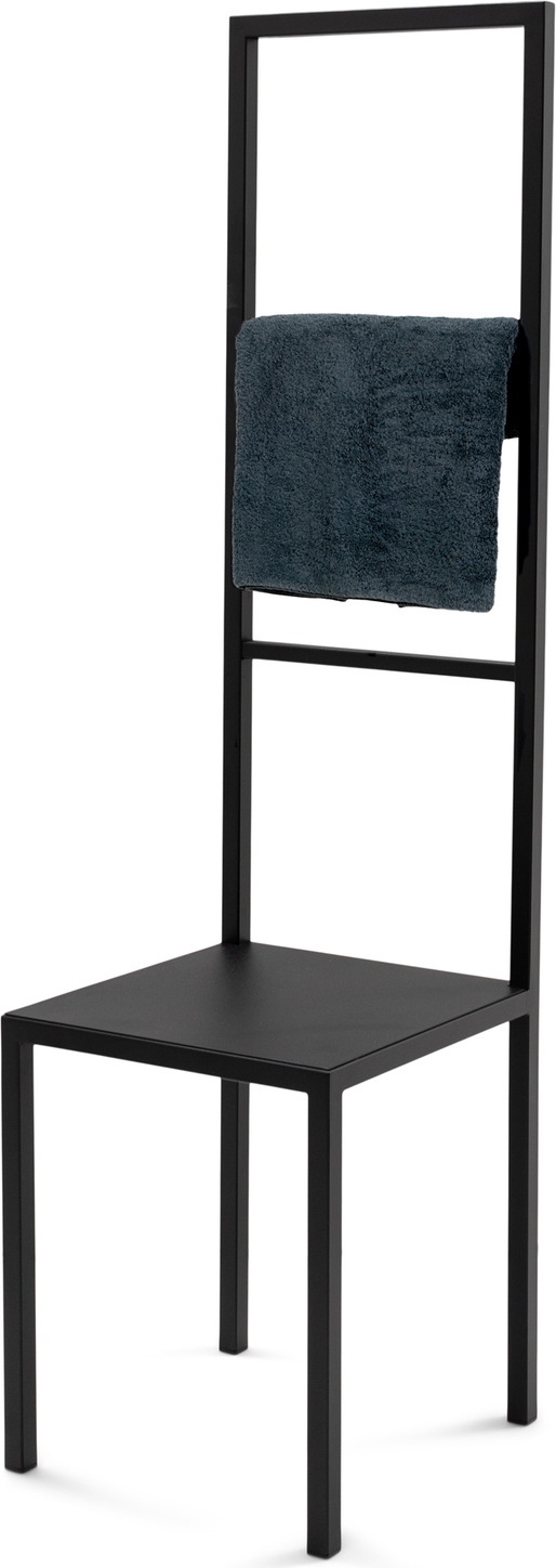 Tøjstativ Spinder Design Dressbuddy Sort Stål Med Sæde 150x40x40 Cm