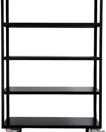 Trolley Reol På Hjul House Doctor Trolley Mat Sort Stål H185ã B120ã D45 Cm