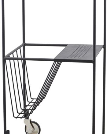 Trolley  Serveringsvogn House Doctor Use   Mat Sort Stål H75   B35   L35 Cm
