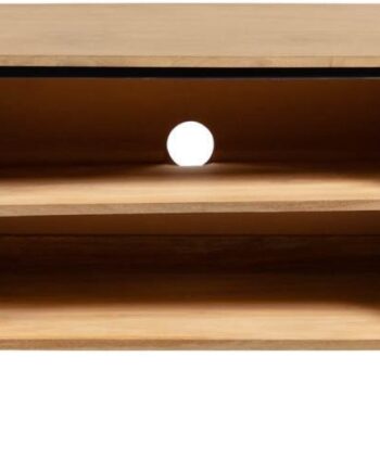 Tv-bord Kave Home Licia 160x43x56 Cm Natur Massivt Mangotræ