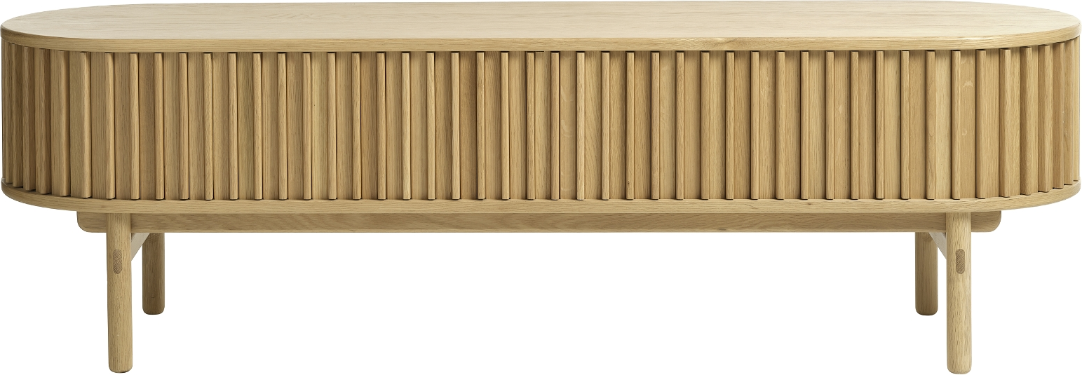 Tv-bord Nordique Design Carno Massivt Egetræ Natur 160x45x48 Cm