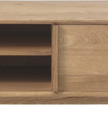 Tv-bord Nordique Design Rho Natur   Retro Inspireret Egetræsfinér  B120ã D42ã H46 Cm
