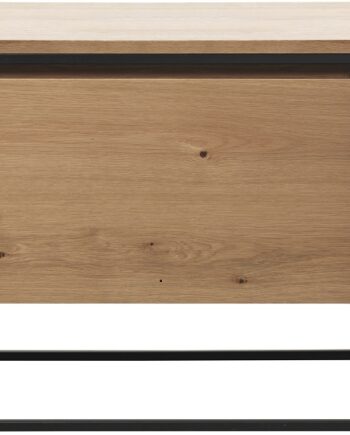 Tv-bord Nordique Design Rivoli Egetræ Metal Natur Med   Hylder     Låger