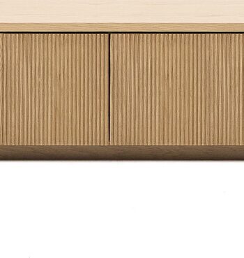 Tv-bord Tv-møbel Kave Home Helvine 200   40   30 Cm Natur Egetræsfinér