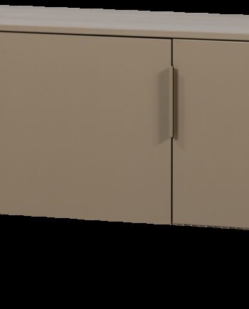 Tv-bord   Tv-møbel Woood Gunnar Mud-finish   Fsc-certificeret Fyrretræ  154x44x56 Cm    Låger