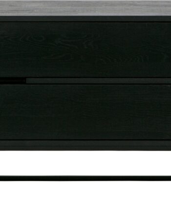 Tv-bord Woood Exclusive Silas   Sort Ask Tv-møbel 180x44x61 Cm