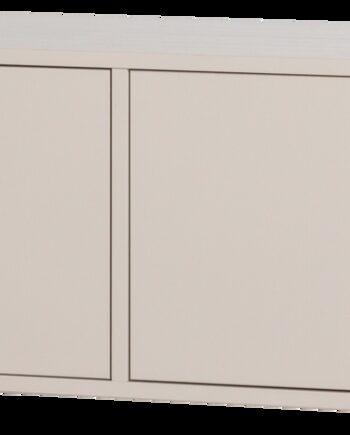 Tv-bord Woood Merel 198 Cm Dust  Slibet Fyrretræ  Push-to-open  Håndtagsfrit  Fsc-certificeret