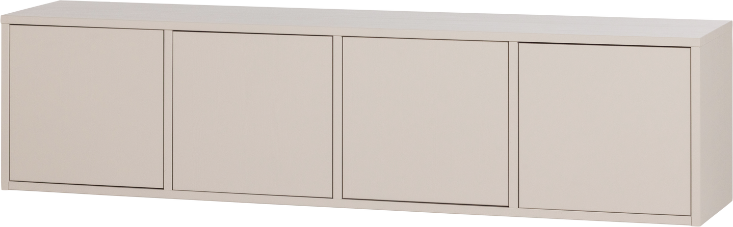 Tv-bord Woood Merel 198 Cm Dust Slibet Fyrretræ Push-to-open Håndtagsfrit Fsc-certificeret