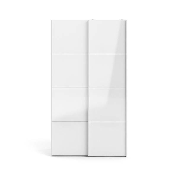 Tvilum Firenze Garderobeskab Hvid Højglans 122 Cm   : Erling Christensen Møbler