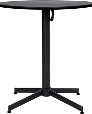 Udendørs Cafébord House Doctor Helo Mat Sort ø70   H72 Cm