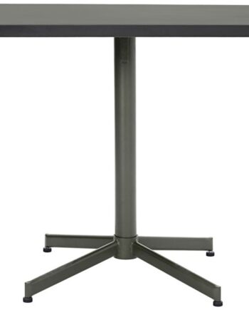 Udendørs Café- Og Bistrobord House Doctor Helo 80x80 Cm Grøn Mat Jern Foldbart