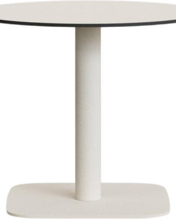 Udendørs Café- Og Havebord Kave Home Tiaret Rund ø68   H73 Cm Hvid